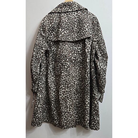 Dennis Basso Womens Mob Wife Classic Leopard Print Swing Coat Animal Print 1X - Picture 6 of 11